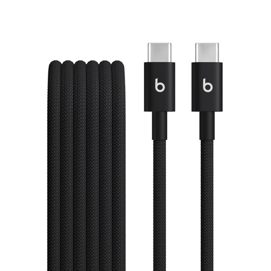 Opletený kábel Beats USB-C/USB-C 1,5 m – čierny – pohľad na produkt