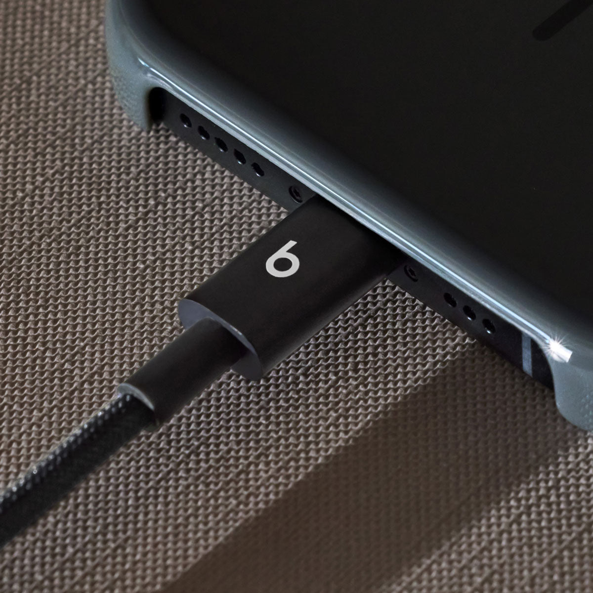 Opletený kábel Beats USB-C/USB-C 1,5 m (2 kusy) – čierny – pripojenie k telefónu