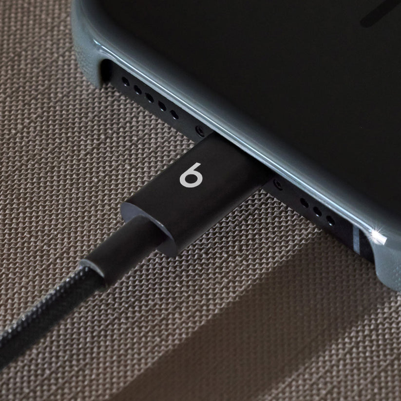 Opletený kábel Beats USB-C/USB-C 1,5 m (2 kusy) – čierny – pripojenie k telefónu