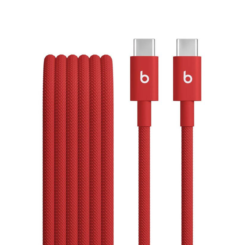 Opletený kábel Beats USB-C/USB-C 1,5 m – červený – pohľad na produkt