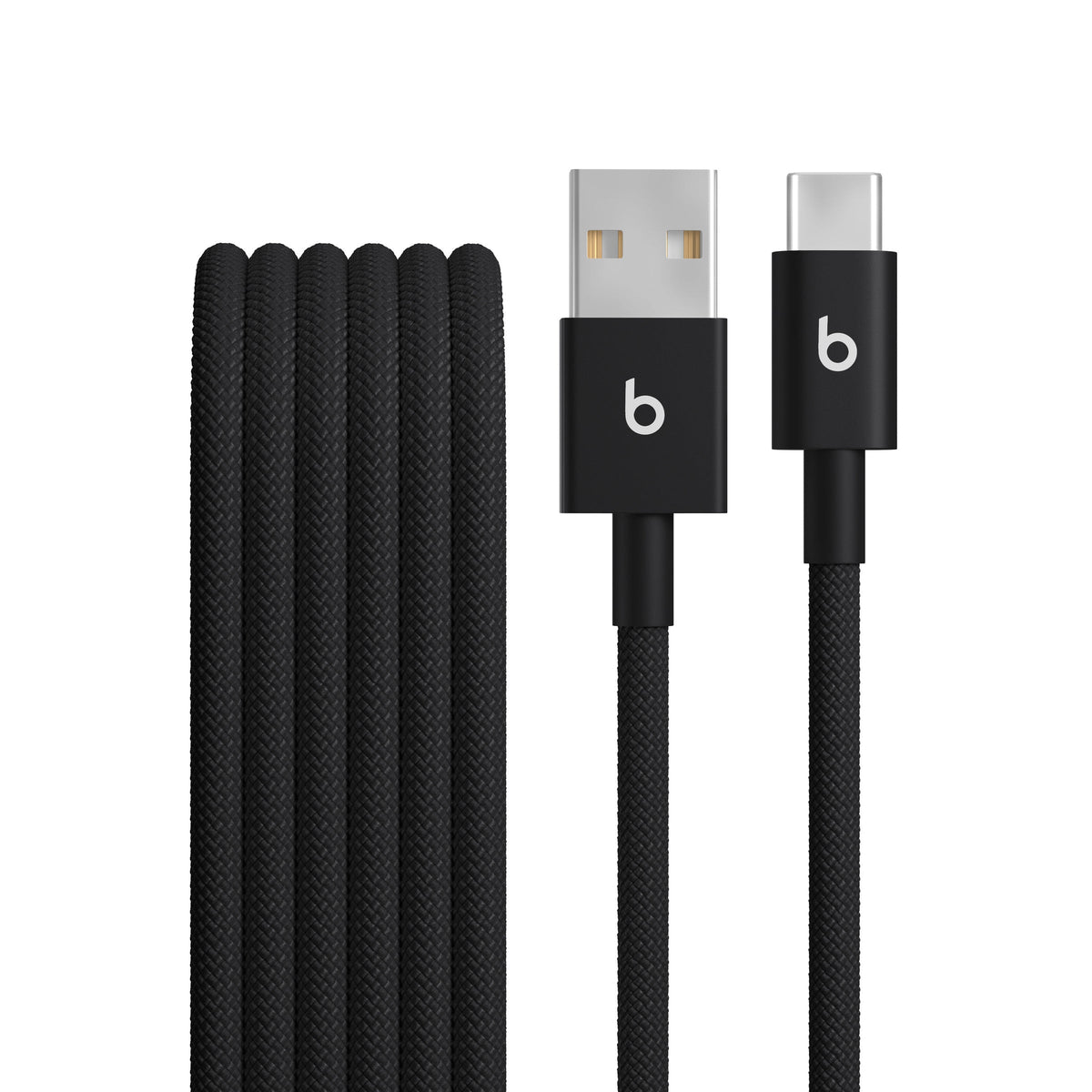 Opletený kábel Beats USB-A/USB-C 1,5 m – čierny – pohľad na produkt