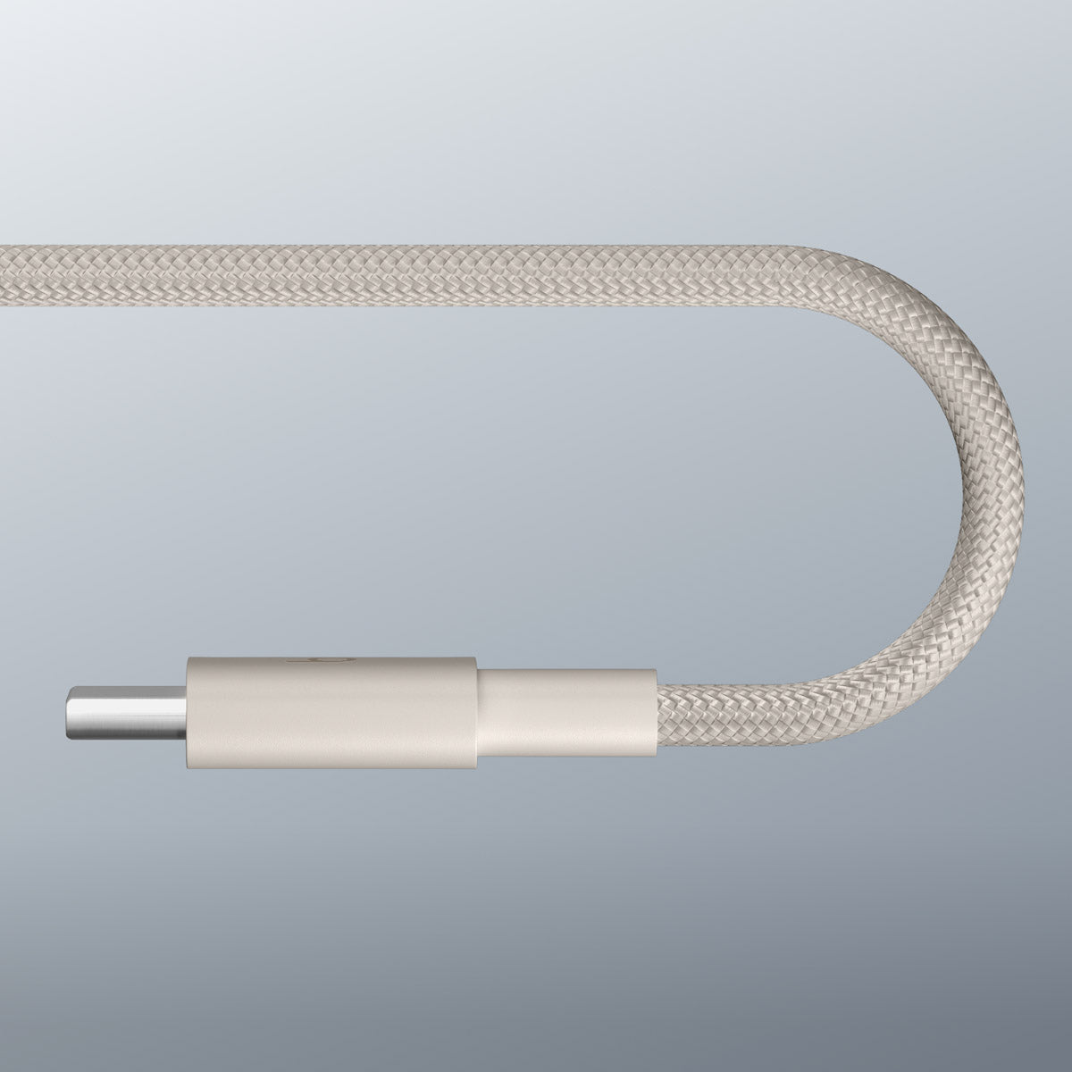 Opletený kábel Beats USB-A/USB-C 1,5 m – béžový – zosilnená koncovka