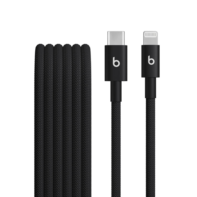Opletený kábel Beats USB-C/Lightning 1,5 m – čierny – pohľad na produkt