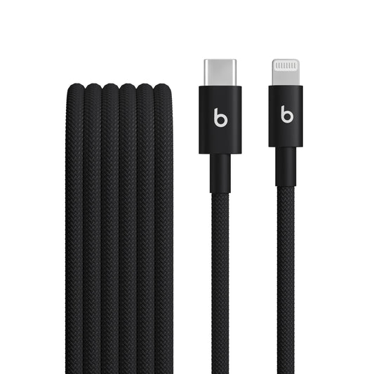 Opletený kábel Beats USB-C/Lightning 1,5 m – čierny – pohľad na produkt