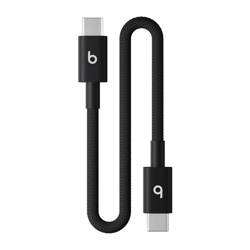 Opletený kábel Beats USB-C/USB-C 20 cm – čierny – pohľad na produkt