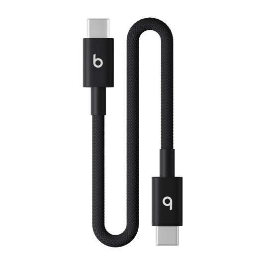 Opletený kábel Beats USB-C/USB-C 20 cm – čierny – pohľad na produkt