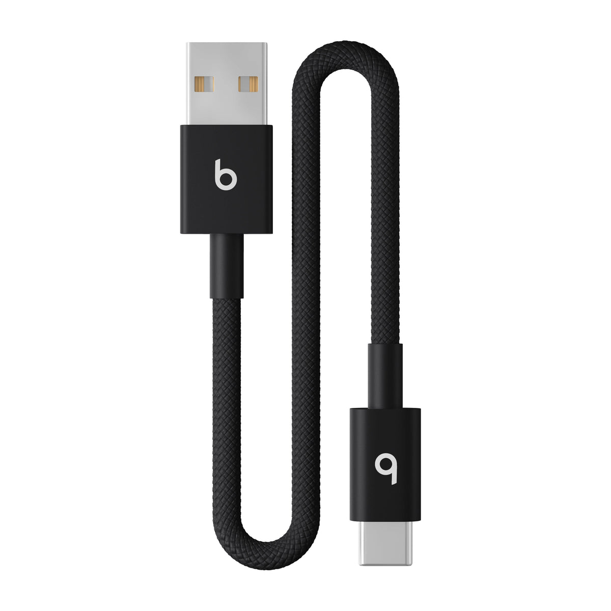 Opletený kábel Beats USB-A/USB-C 20 cm – čierny – pohľad na produkt