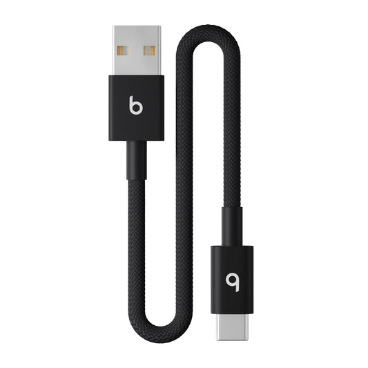 Opletený kábel Beats USB-A/USB-C 20 cm – čierny – pohľad na produkt