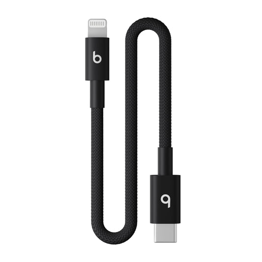 Opletený kábel Beats USB-C/Lightning 20 cm – čierny – pohľad na produkt