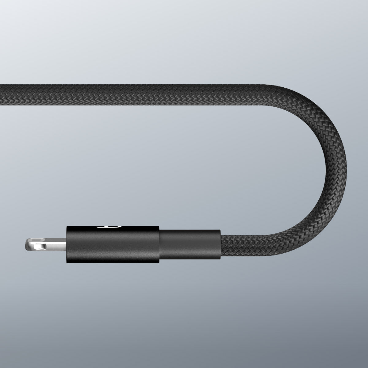 Opletený kábel Beats USB-C/Lightning 20 cm – čierny – zosilnená koncovka