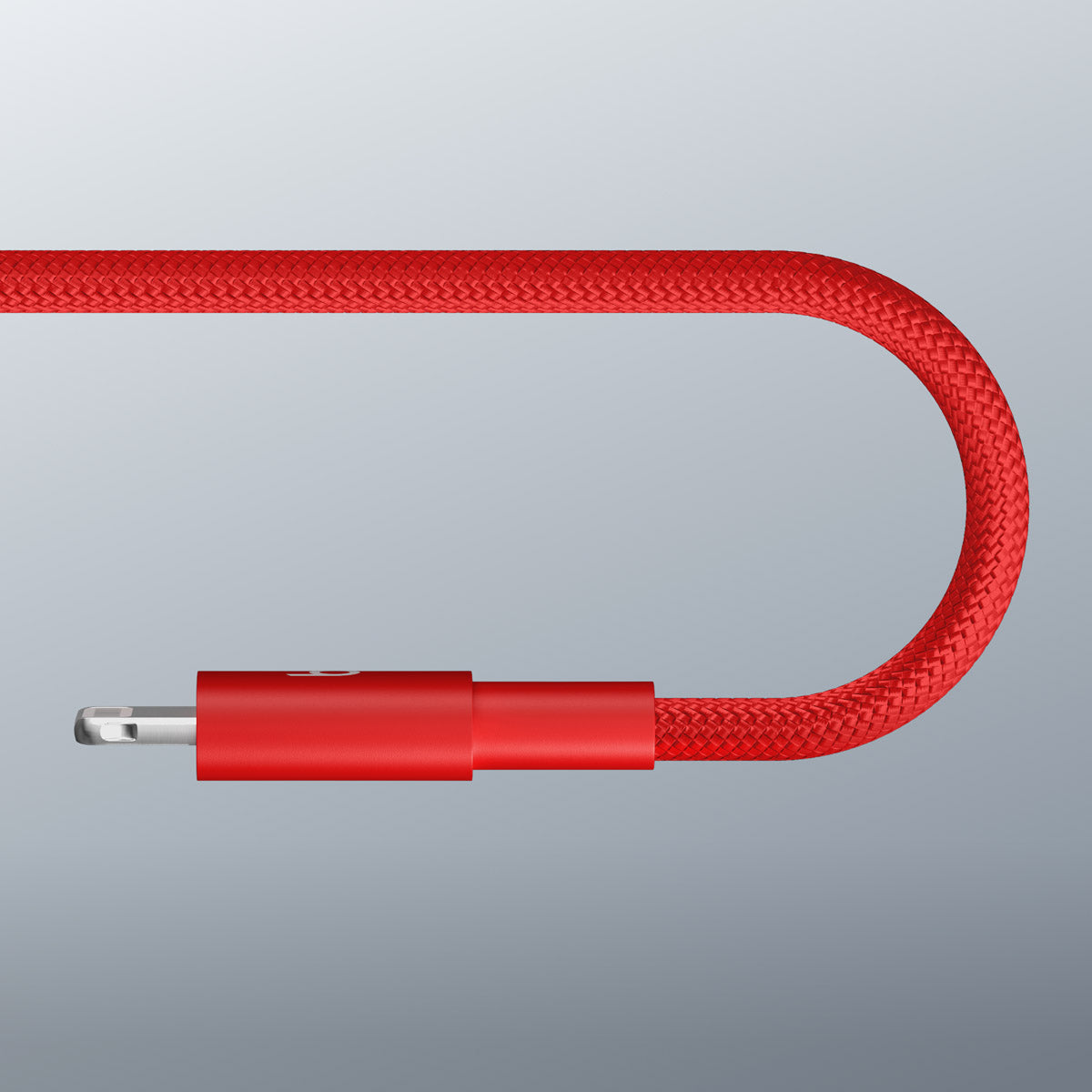 Opletený kábel Beats USB-C/Lightning 1,5 m – červený – zosilnená koncovka