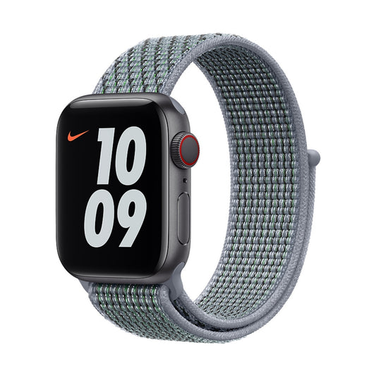 Apple Watch 40mm Nike Band: Obsidian Mist Nike Sport Loop (Seasonal Fall 2020)