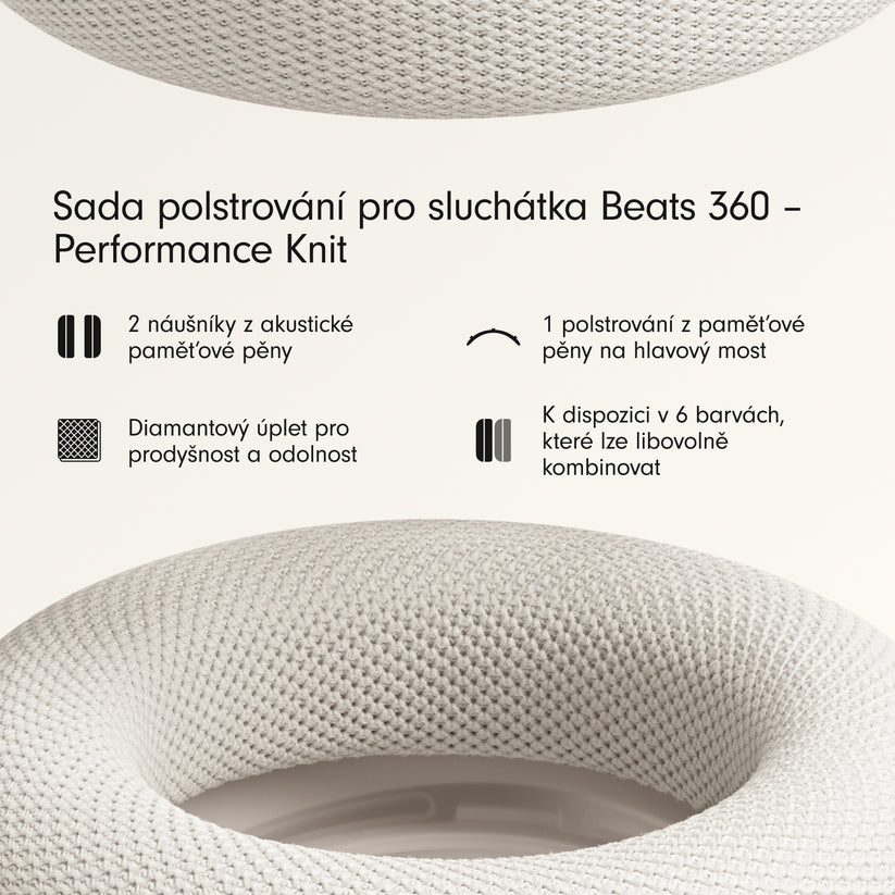 Súprava polstrovania Beats 360 Performance Knit - oblačne sivá - iSTYLE.sk