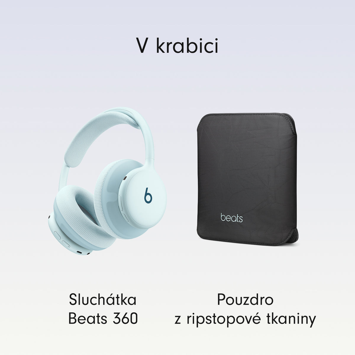 Bezdrôtové slúchadlá s potlačením hluku Beats 360 - blankytné - iSTYLE.sk