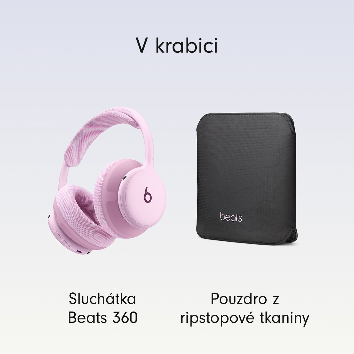 Bezdrôtové slúchadlá s potlačením hluku Beats 360 - ružové - iSTYLE.sk