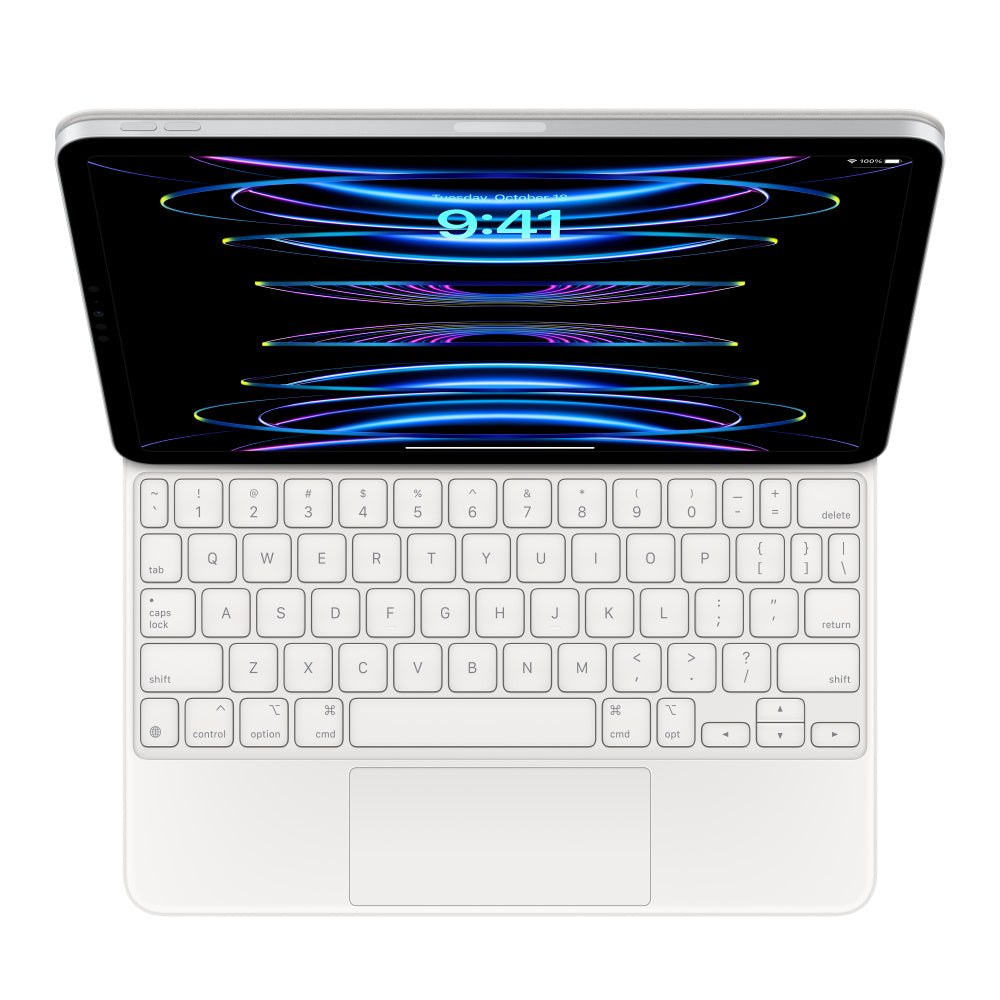 Apple Magic Keyboard for iPad Pro 11-inch (3rd) and iPad Air (4th) - US English - White