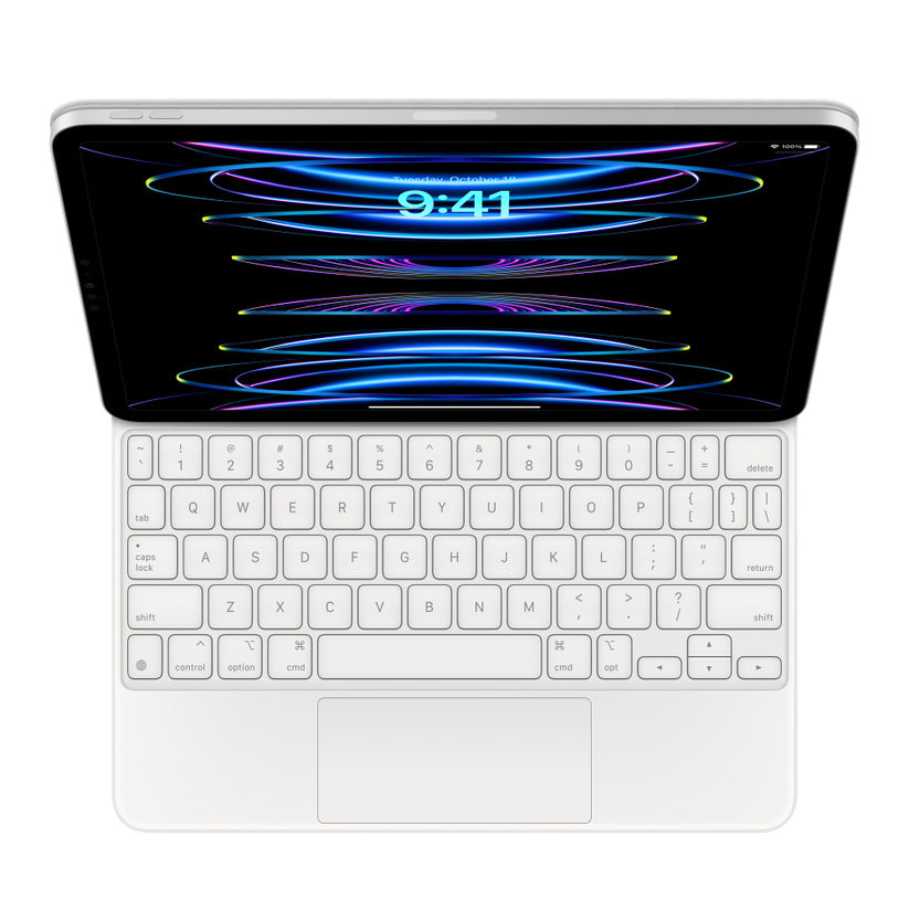 Apple Magic Keyboard for iPad Pro 11-inch (3rd) and iPad Air (4th) - US English - White