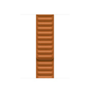 41mm Golden Brown Leather Link - S/M