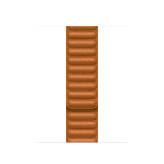 41mm Golden Brown Leather Link - M/L