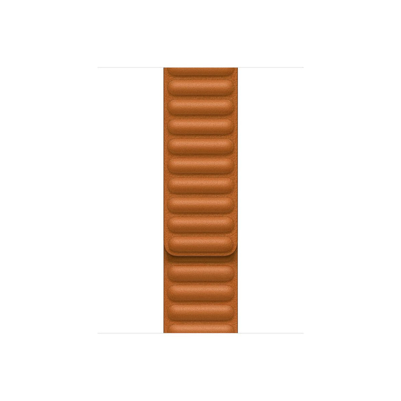 41mm Golden Brown Leather Link - M/L