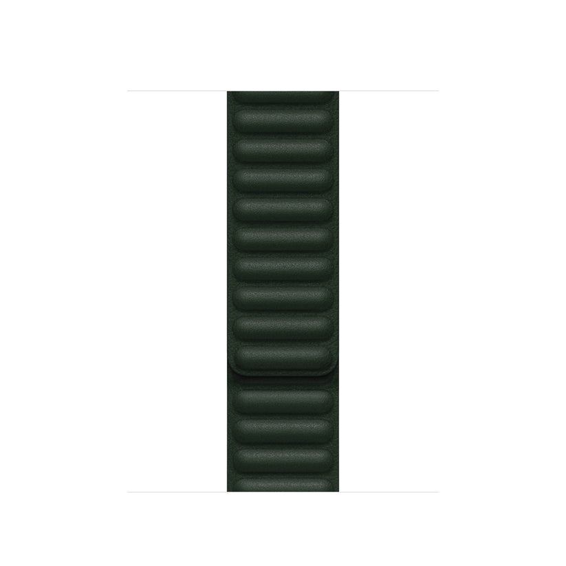 41mm Sequoia Green Leather Link - S/M