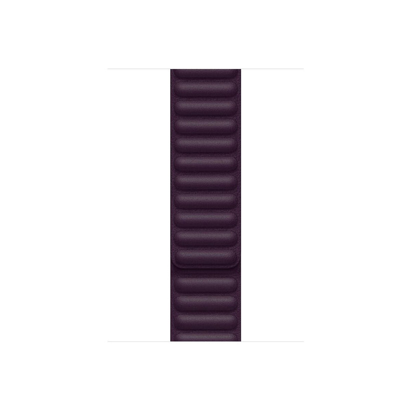 45mm Dark Cherry Leather Link - S/M