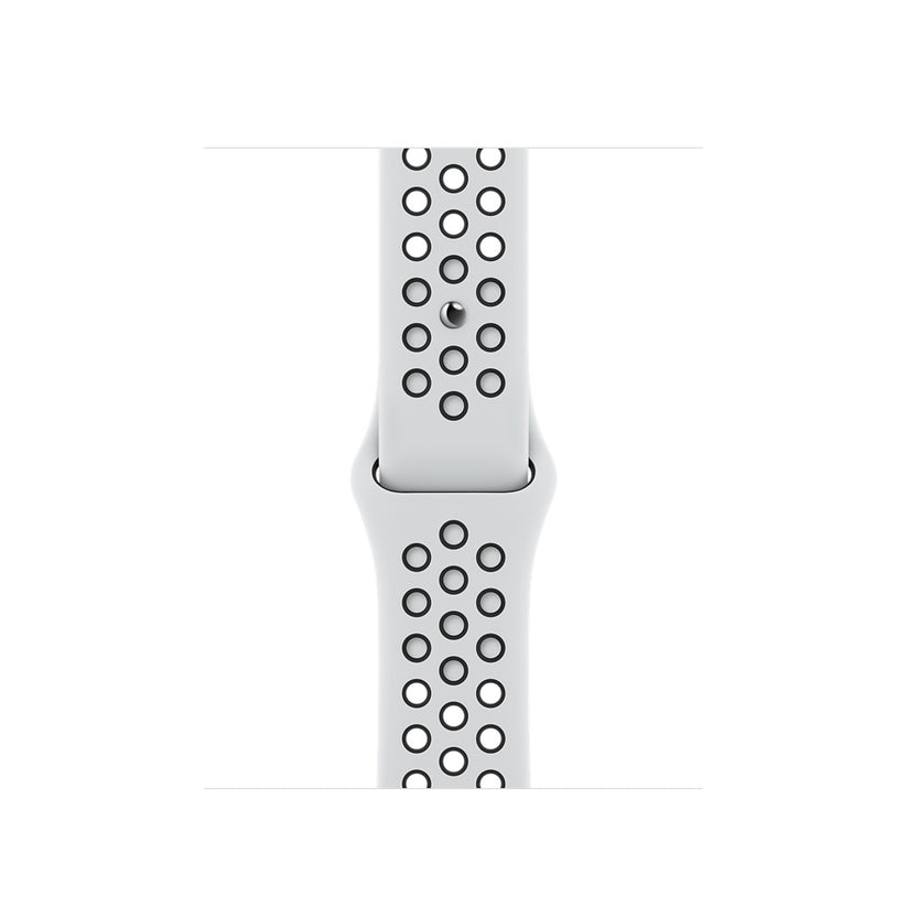 41mm Pure Platinum/Black Nike Sport Band - Regular