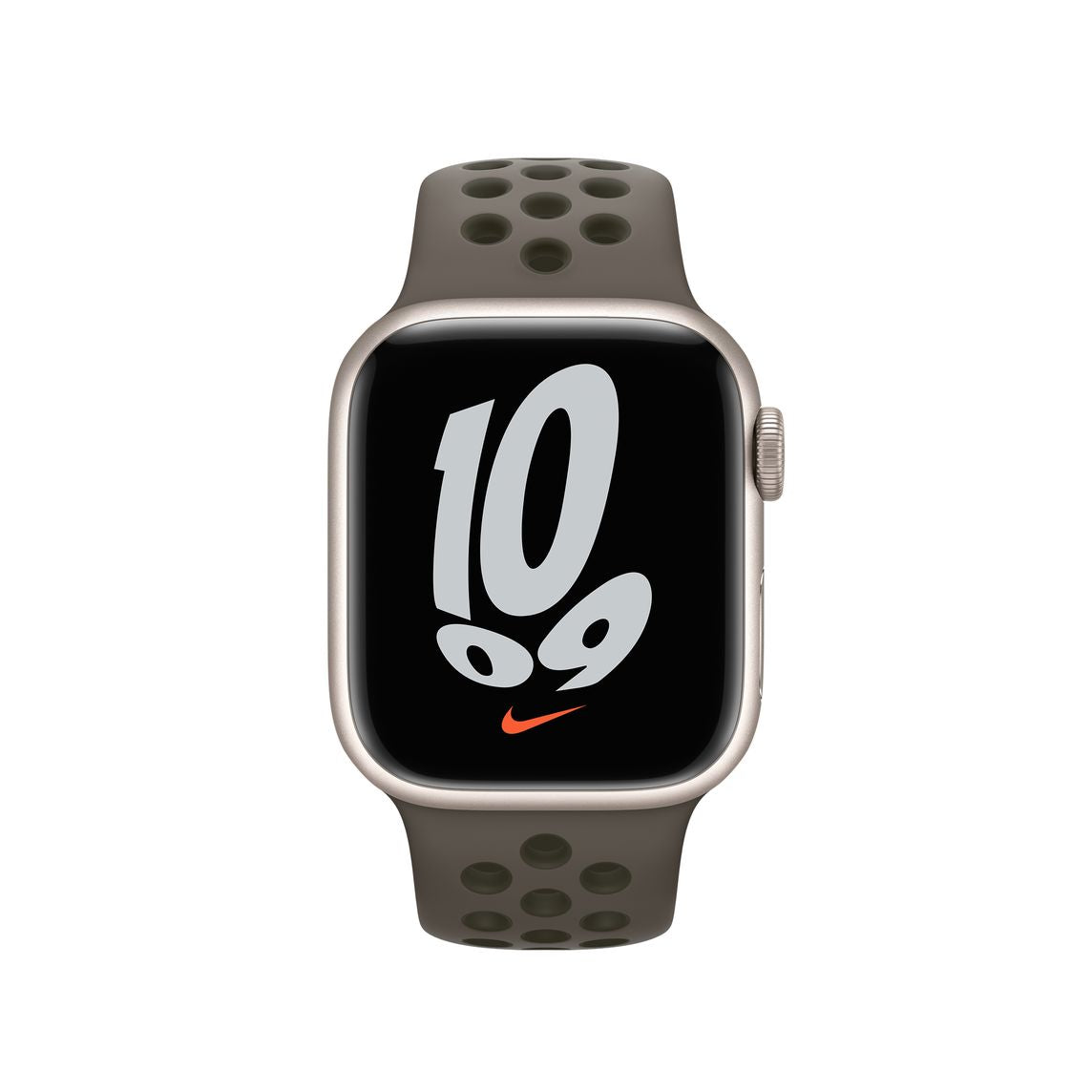 41mm Midnight Olive Gray/Cargo Khaki Nike Sport Band - Regular