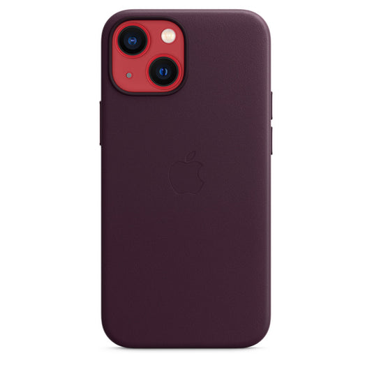 iPhone 13 mini Leather Case with MagSafe - Dark Cherry