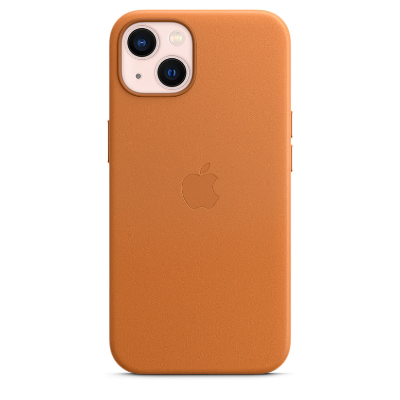 iPhone 13 Leather Case with MagSafe - Golden Brown