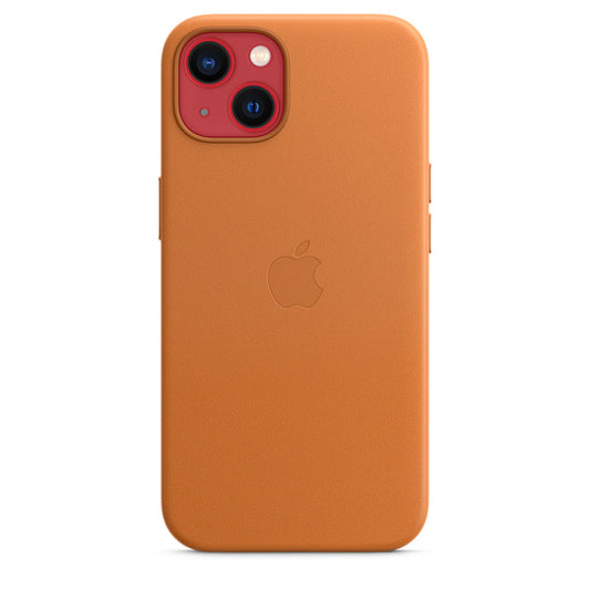 iPhone 13 Leather Case with MagSafe - Golden Brown