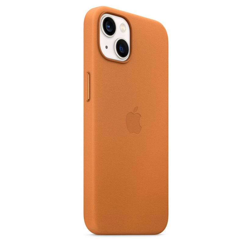 iPhone 13 Leather Case with MagSafe - Golden Brown