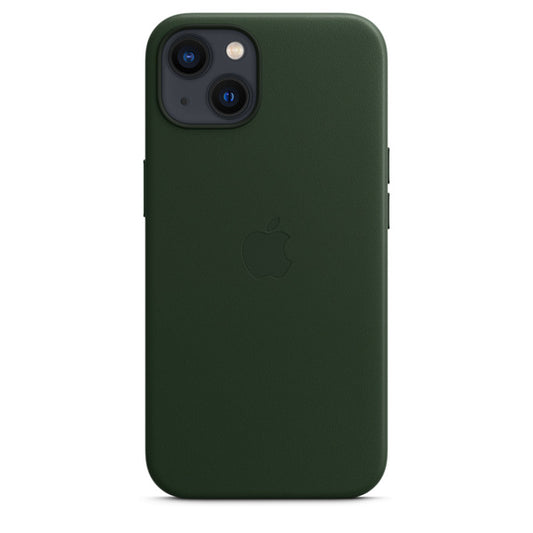 iPhone 13 Leather Case with MagSafe - Sequoia Green