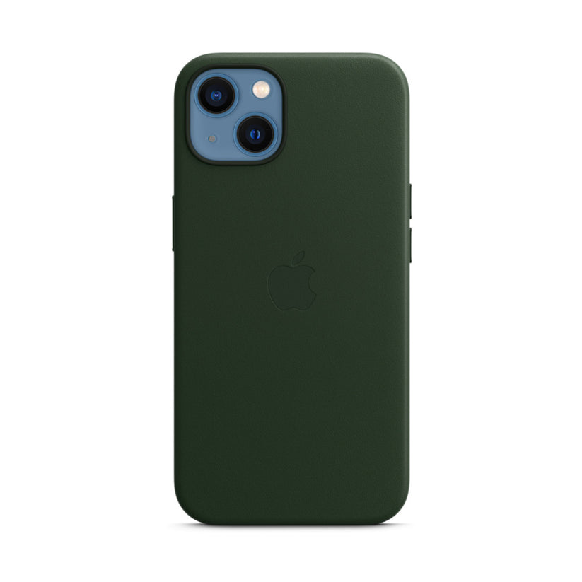 iPhone 13 Leather Case with MagSafe - Sequoia Green