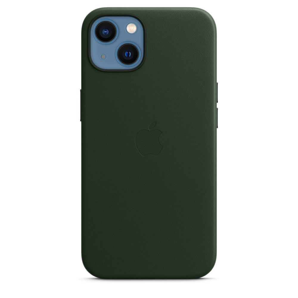 iPhone 13 Leather Case with MagSafe - Sequoia Green