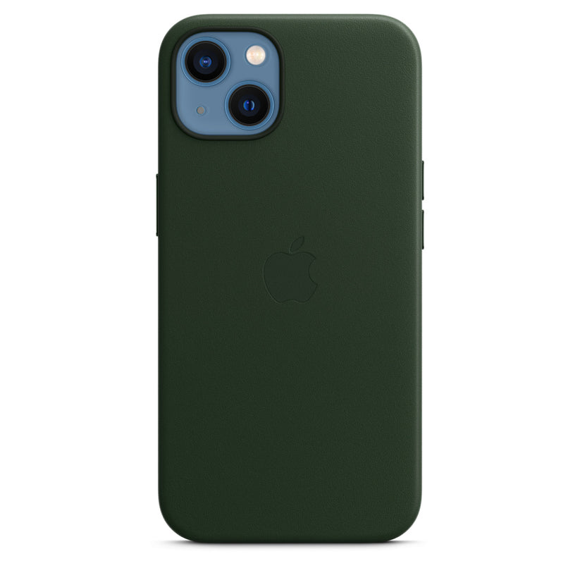 iPhone 13 Leather Case with MagSafe - Sequoia Green