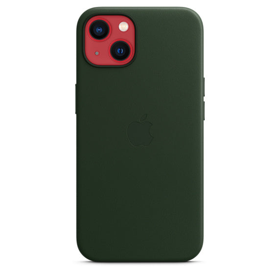 iPhone 13 Leather Case with MagSafe - Sequoia Green