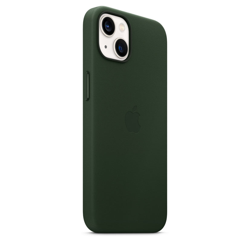 iPhone 13 Leather Case with MagSafe - Sequoia Green
