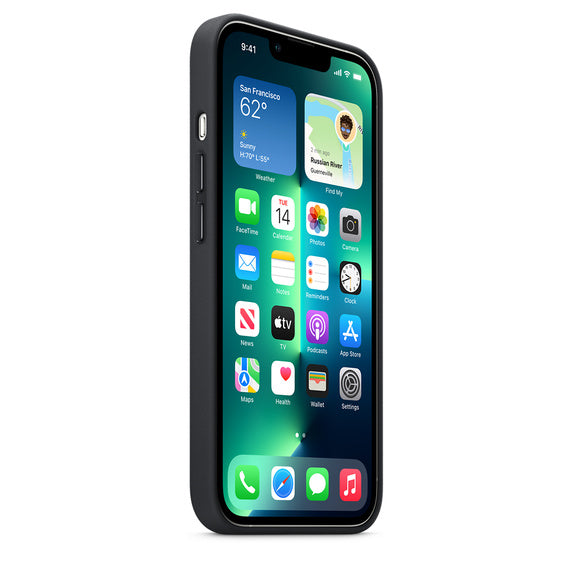 iPhone 13 Pro Leather Case with MagSafe - Midnight