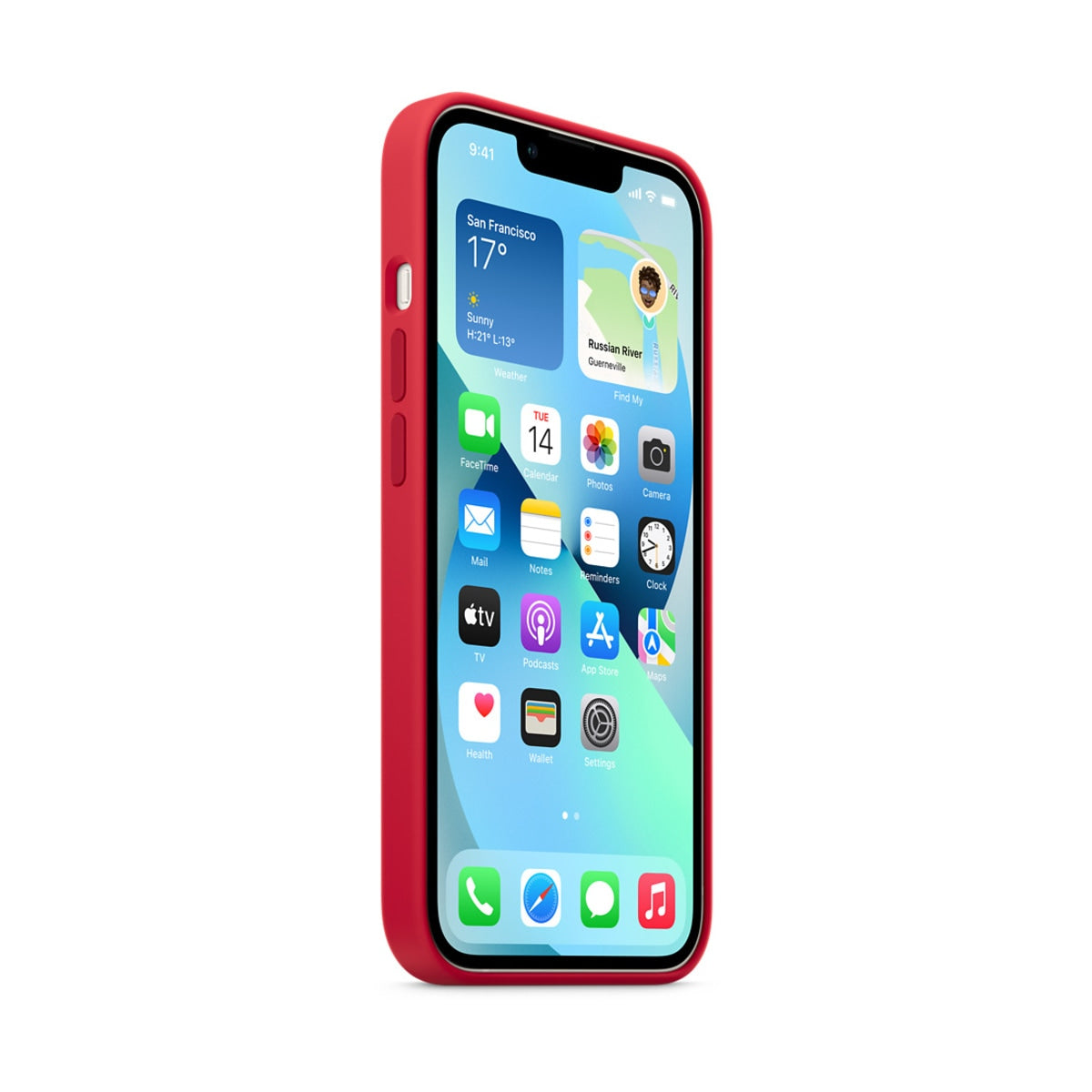 iPhone 13 Silicone Case with MagSafe - (PRODUCT)RED