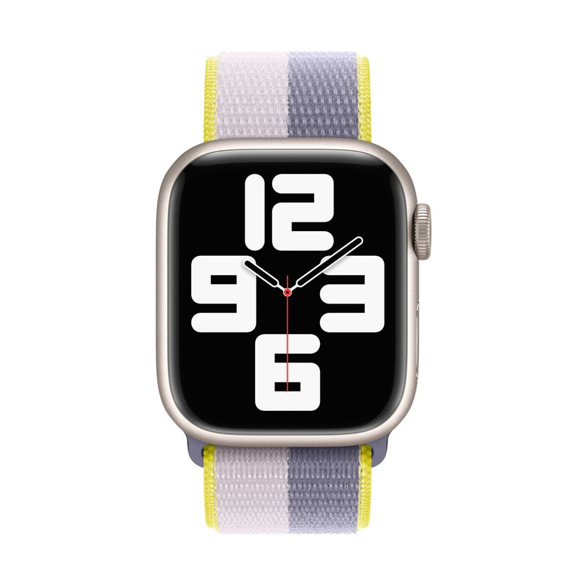 Apple Watch 45mm Band: Lavender Gray/Light Lilac Sport Loop (Seasonal Spring 2022)