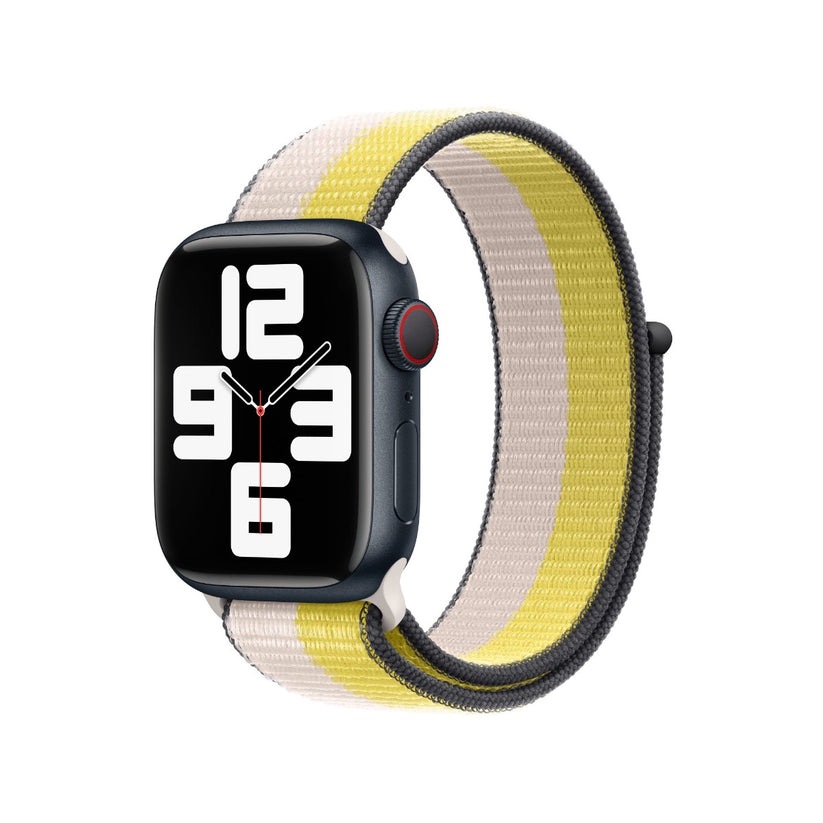 Apple Watch 41mm Band: Oat Milk/Lemon Zest Sport Loop (Seasonal Spring 2022)
