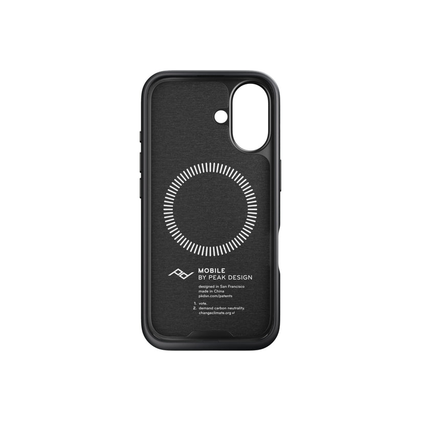 Kryt pre iPhone 16 Peak Design Mobile Everyday Fabric Case - tmavo šedý