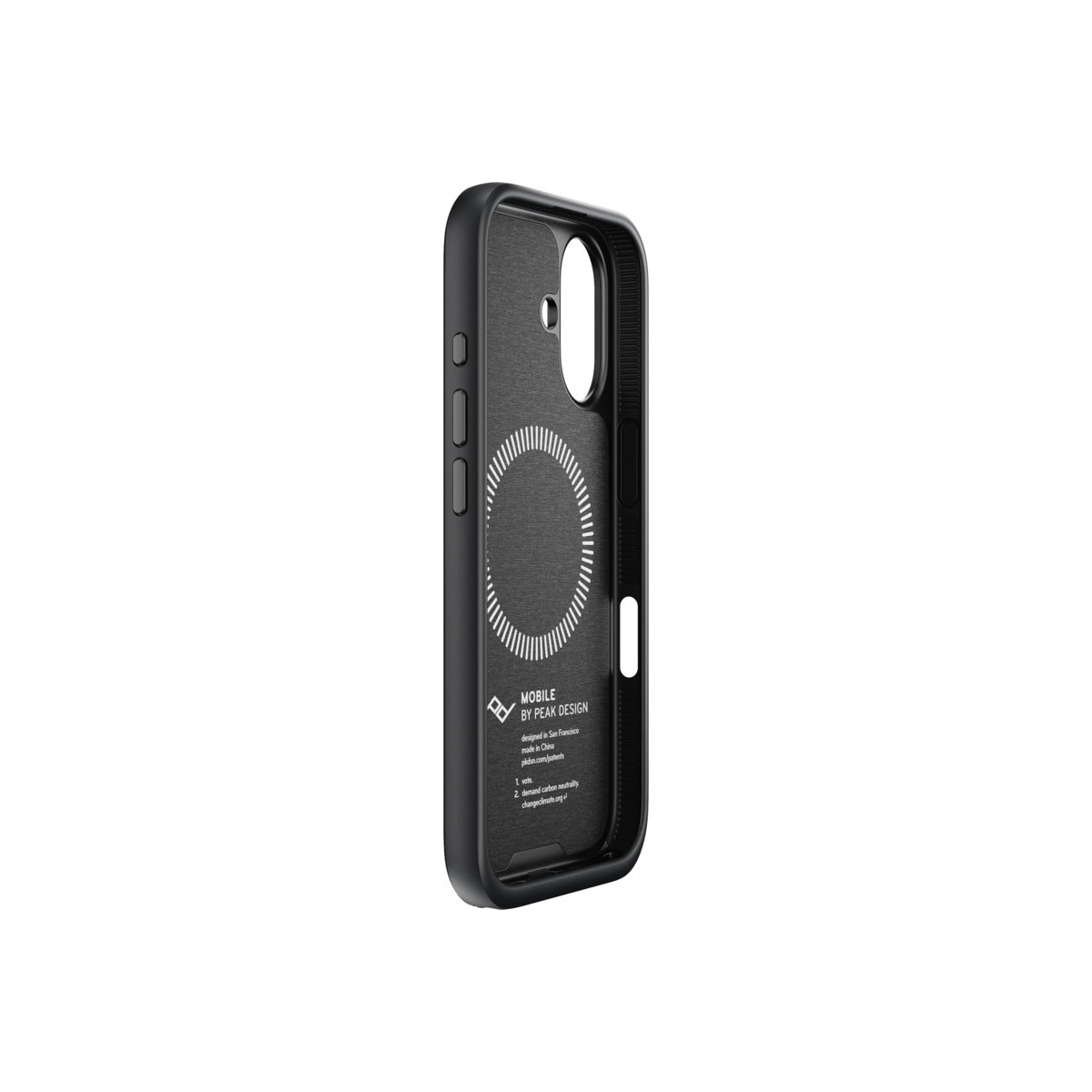 Kryt pre iPhone 16 Peak Design Mobile Everyday Fabric Case - tmavo šedý