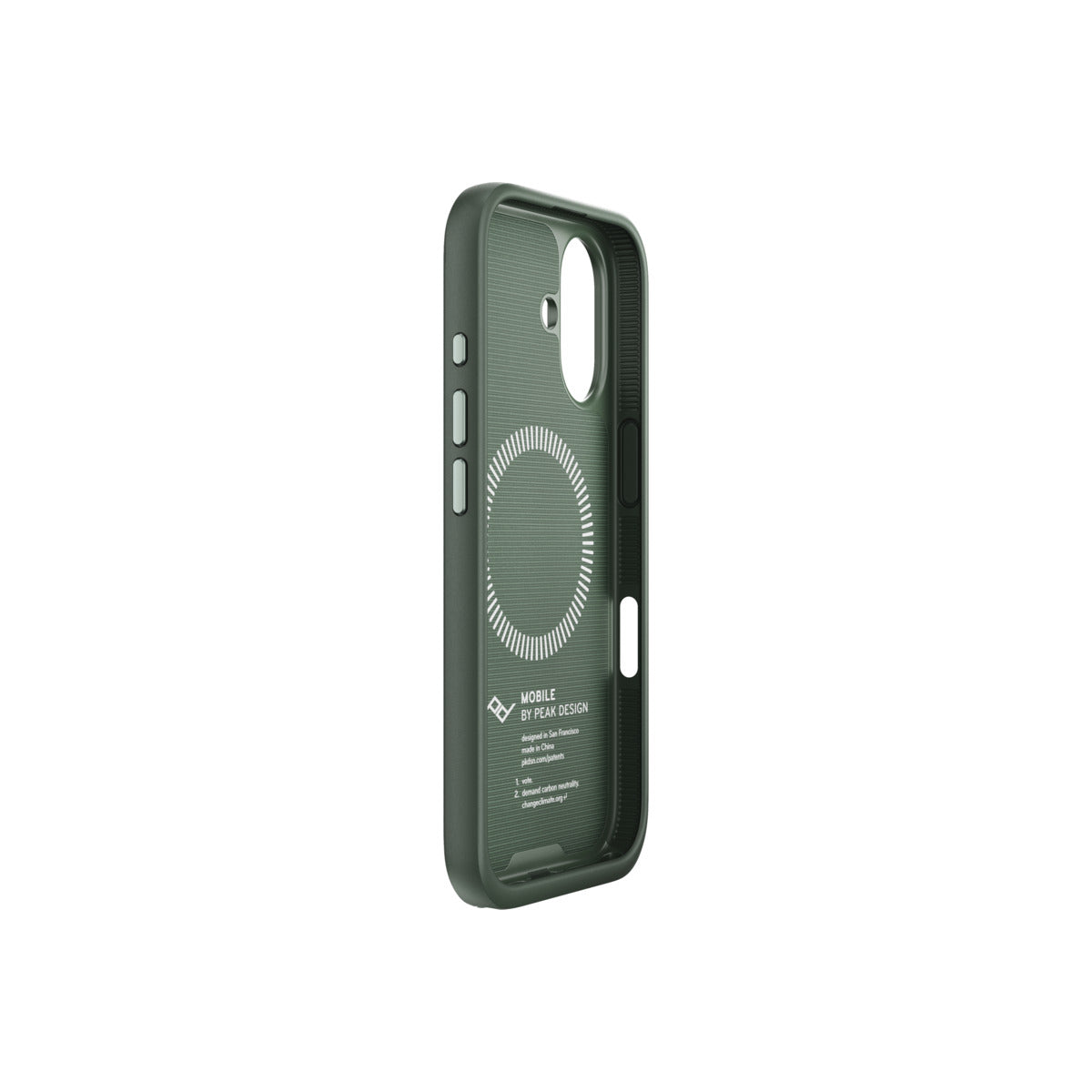Kryt pre iPhone 16 Peak Design Mobile Everyday Fabric Case - šalviovo zelený