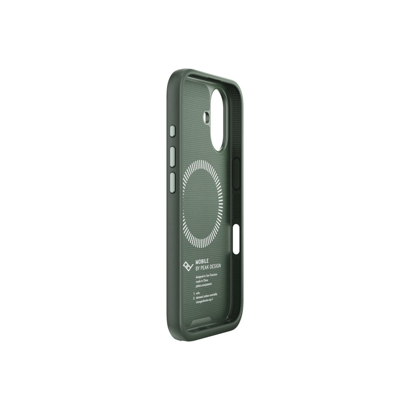 Kryt pre iPhone 16 Peak Design Mobile Everyday Fabric Case - šalviovo zelený