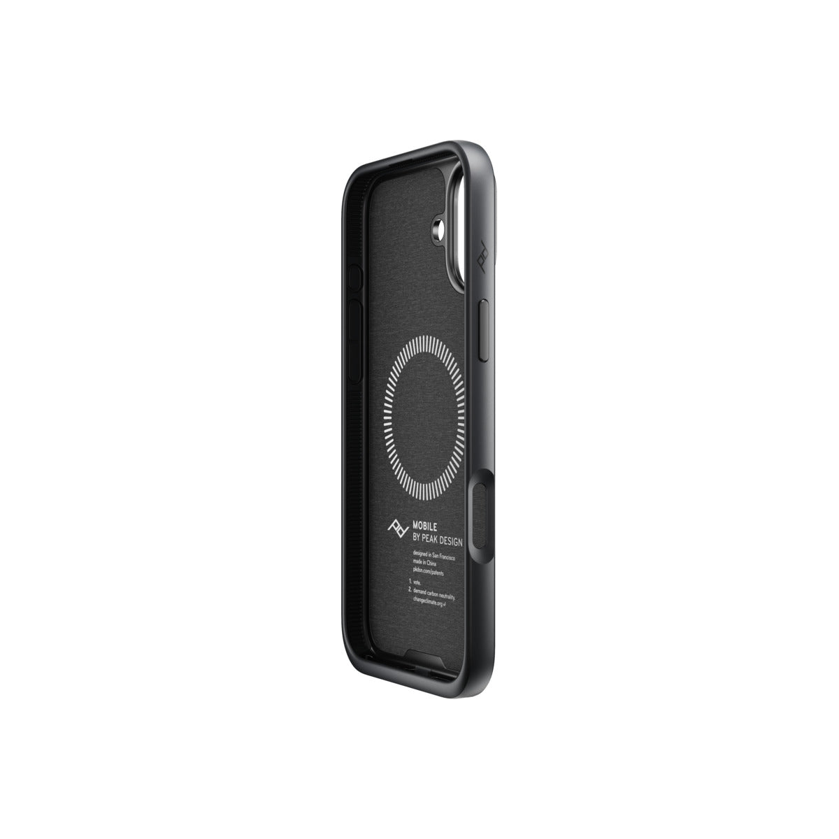 Kryt pre iPhone 16 Plus Peak Design Mobile Everyday Fabric Case - tmavo šedý