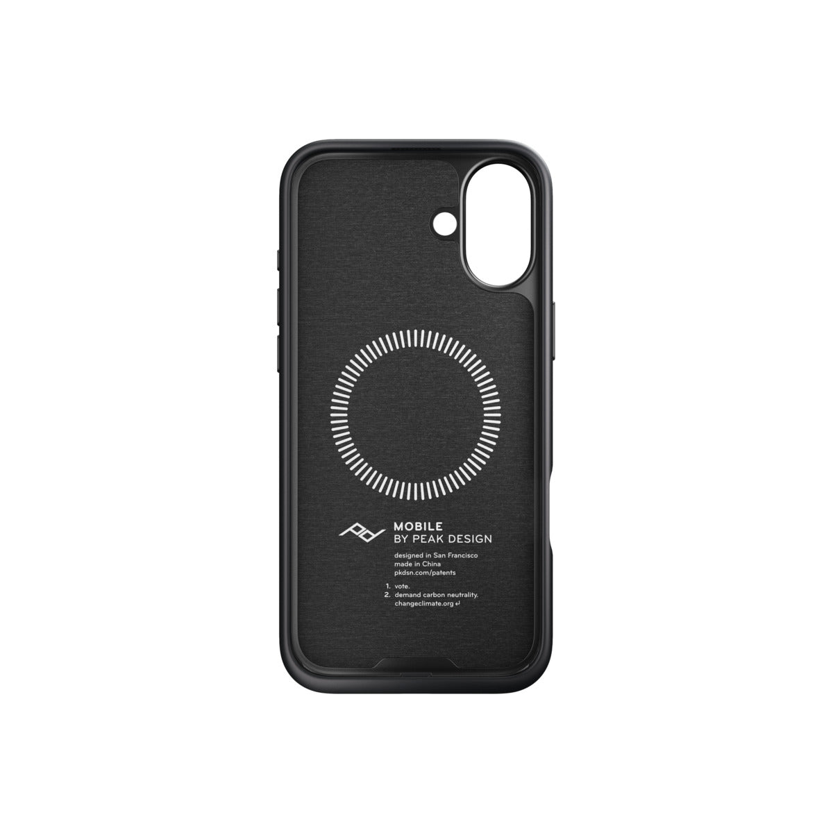 Kryt pre iPhone 16 Plus Peak Design Mobile Everyday Fabric Case - tmavo šedý