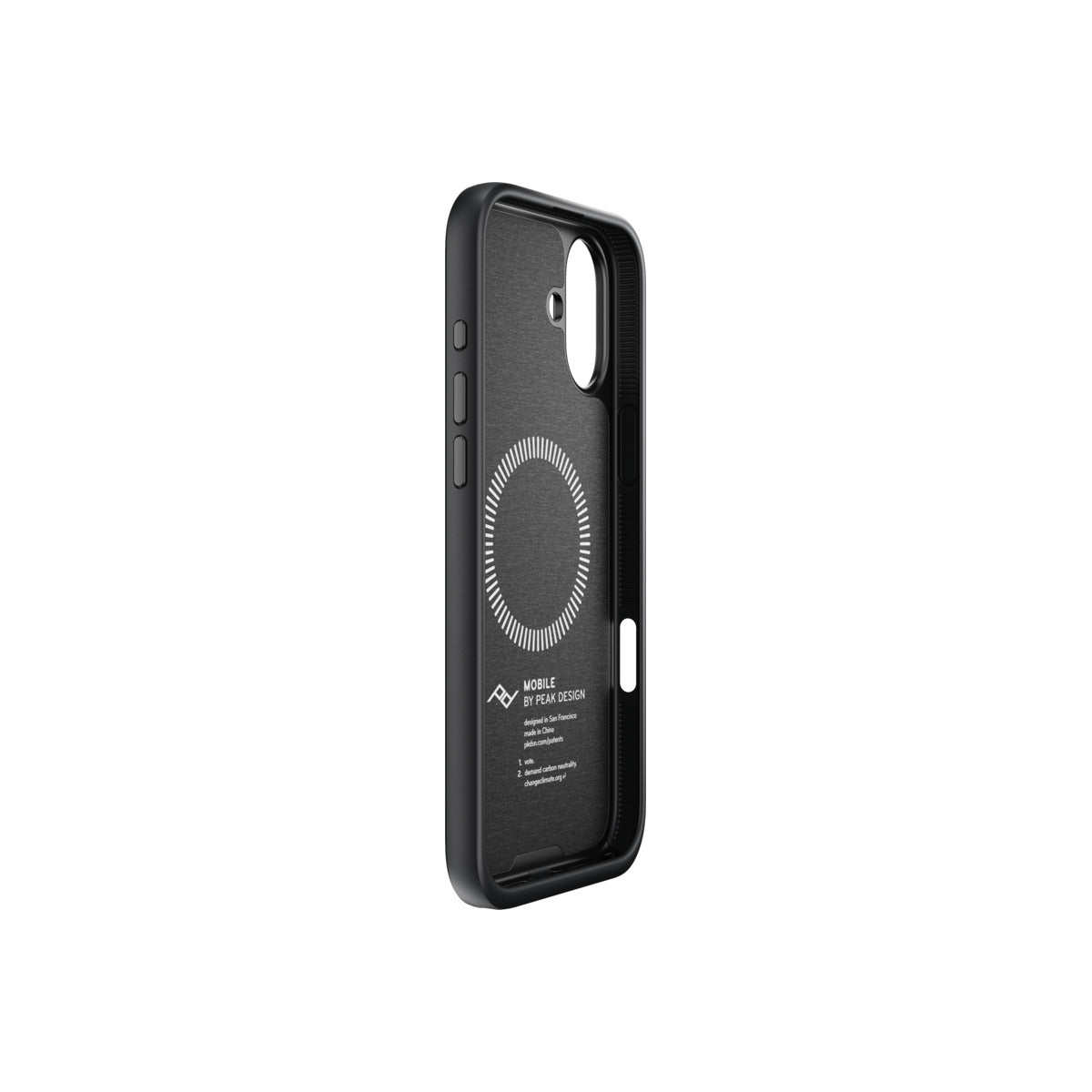 Kryt pre iPhone 16 Plus Peak Design Mobile Everyday Fabric Case - tmavo šedý