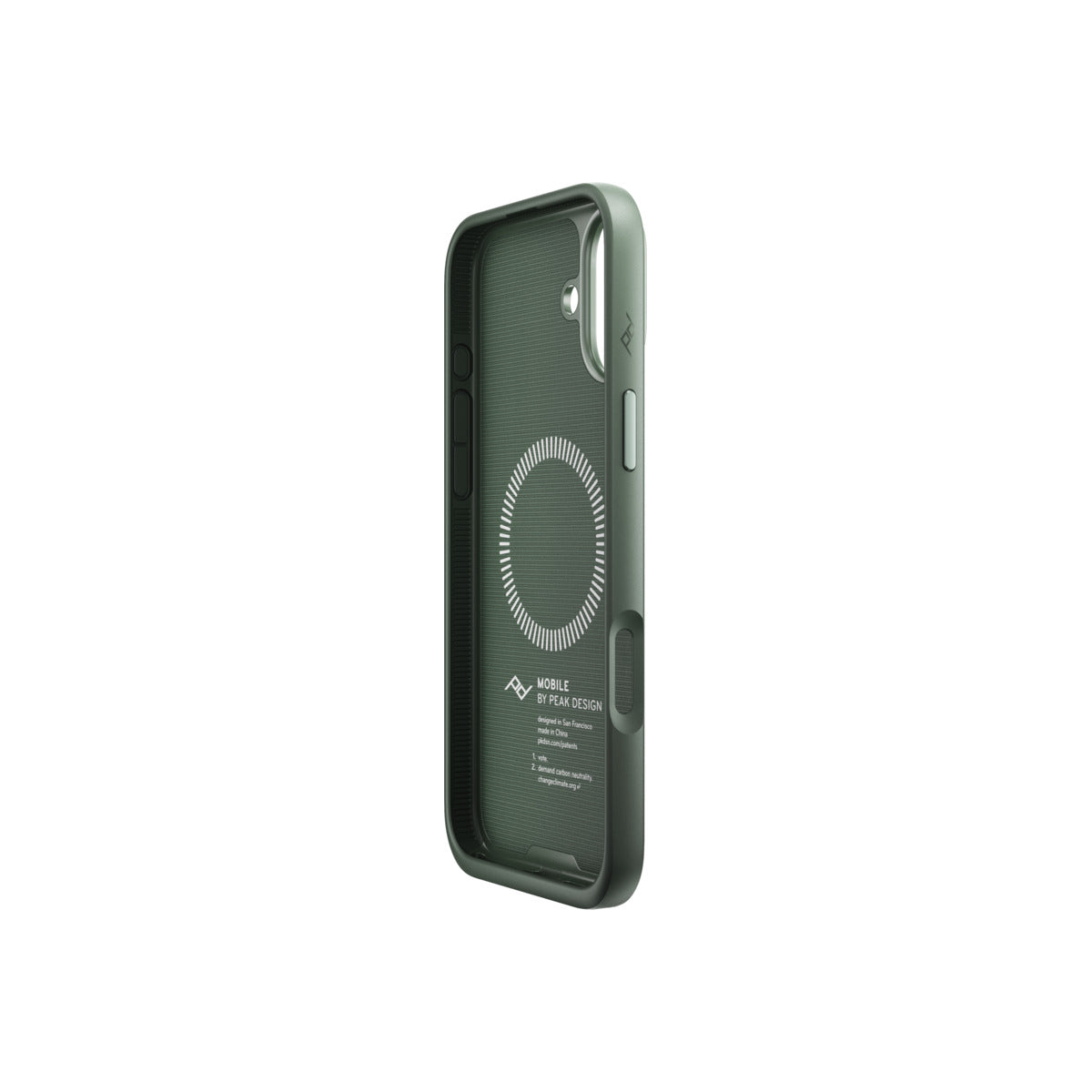 Kryt pre iPhone 16 Plus Peak Design Mobile Everyday Fabric Case - šalviovo zelený